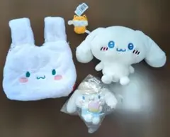 【匿名配送】 シナモロール ミニバッグ サンリオ ルートート コラボ　ぬいぐるみのサムネイル