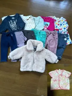 ベビー服セット 13点 冬服 女の子 80cm相当 moujonjonなど