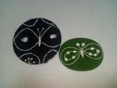 最終お値下げ正規品ミナペルホネン　ブローチ2点セット大きめサイズ