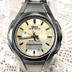 稼働品★CASIO wave ceptor タフソーラー 腕時計 アナデジのサムネイル