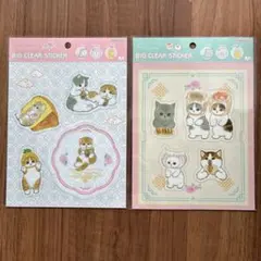 ⭐︎新品、正規品⭐︎ モフサンド ビッグクリアーステッカー 2種類セット