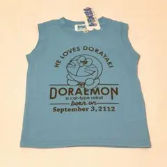 未使用タグ付き　ベビー　ドラえもん　タンクトップ【95】青　ブルー　ベビー