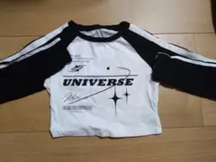 UNIVERSE クロップド長袖Tシャツ