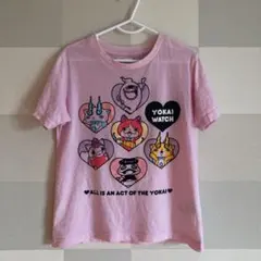 【USED】UNIQLO ユニクロ 妖怪ウォッチ コラボ ラメプリント Tシャツ