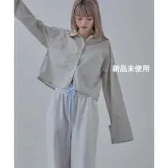 ラスト1点✨値下げ✨★etoll同型★ビッグカフスクロップドチェックシャツ
