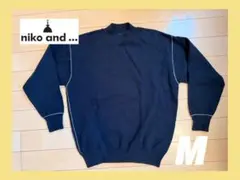 niko and ... ネイビー M ニット