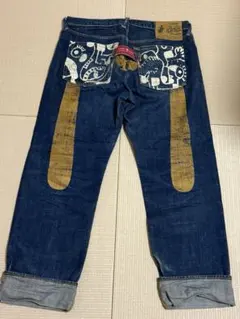 EVISU デニム mighty evisu W38 赤耳 かもめ 股下リベット - メルカリ
