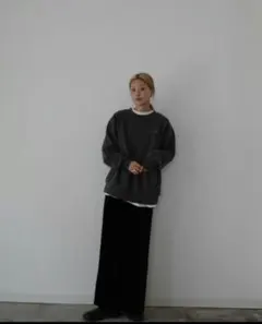 しまむら hideka ベロアナロースカート