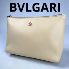 BVLGARI ポーチ ベージュ 小物入れ 化粧品入れ エミレーツ航空コラボ✨️のサムネイル