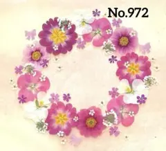 押し花素材　No.972 ピンク系セット