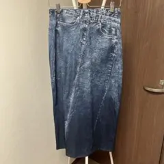 ZARA デニムプリント ロングスカートのサムネイル
