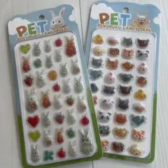 新品 うるちゅる ぷくぷく キャンディシール うさぎ ボンボンドロップ 平成