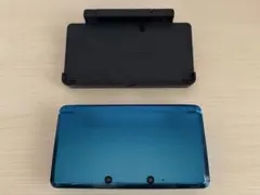 Nintendo 3DS アクアブルー　（ジャンク美品）　充電台付き