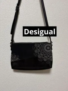 Desigual（デシグアル） PVCクロスボディーバッグ 2TONES 黒