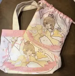 カードキャプターさくら　ミニトート　巾着　ピンク　2点セット