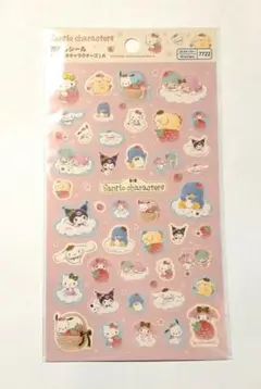 サンリオキャラクターズ 箔押しシール 1枚 ダイソー