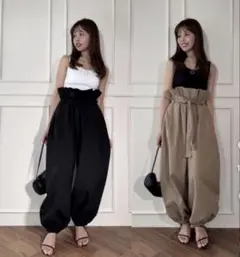 yuriiina_s コラボ ハイウエスト バルーンパンツ