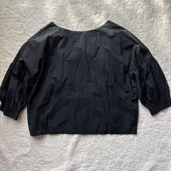 selectMOCA ボリューム　パフスリーブ　シャツ　ブラウス　ブラック