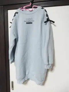 ジェニィラブ　リボン　裏起毛　ワンピース