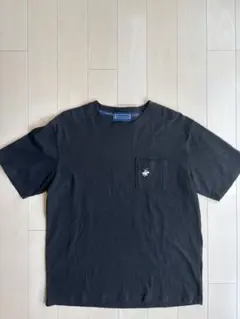 POLO黒 Lサイズ ポケット付き Tシャツ
