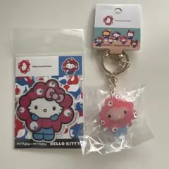 関西万博 EXPOミャクミャク サンリオクリアキーホルダー ハローキティ