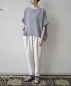 evam eva リネンプルオーバー✴︎極美品 - メルカリ