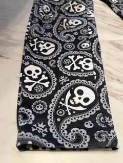 スカルペイズリーデザインパンツ