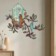 ウォールアート　鳥巣箱　カラー　インテリアウォール