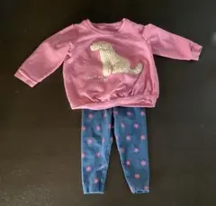 Carters 12M 80cm ピンクスウェットセット