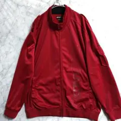 ★A58　ECKO UNLTD　トラックジャケット2XL　濃赤　ビック　US古着