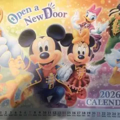 ミッキー・ミニー 2026年壁掛けカレンダー