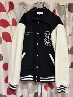 MONO-MART スタジャン風ジャケット L ブラック/ホワイト