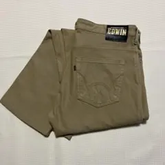 EDWIN ベージュ ストレートデニム　ストレッチ素材　美品