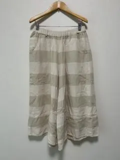 Samansa Mos2　サマンサモスモス　パンツ　ボーダー柄　F