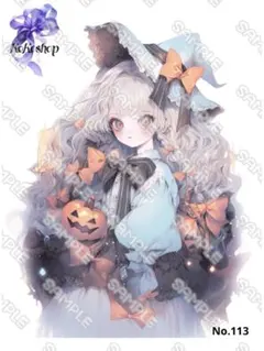 kokoshop オリジナル　人物ステッカーNo.113