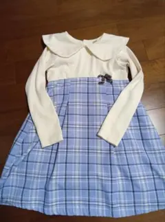 アプレレクール チェックドッキングワンピース 130cm