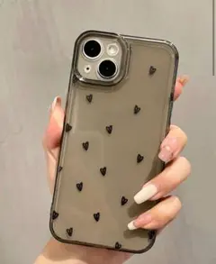 【新品未開封】ハート模様のiPhone用ソフトケース