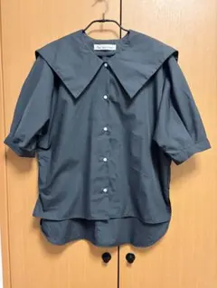 Cen. セーラーカラーブラウス　黒