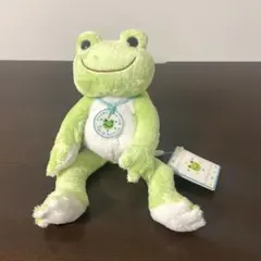 ラスト1匹 タグ付き かえるのピクルス 初期 ぬいぐるみ ビーンドール　グリーン