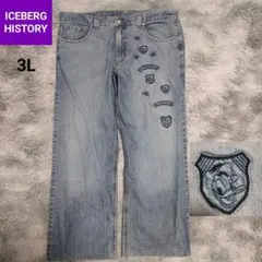 90s ICEBERG HISTORY ディズニー ワイド バギーデニムパンツのサムネイル