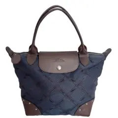 LONGCHAMP ロンシャン ハンドバック ネイビー トートバック レザー