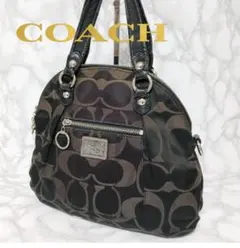 COACH コーチシグネチャーハンドバッグ