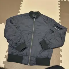 ユニクロ ブルゾン 黒ネイビー S