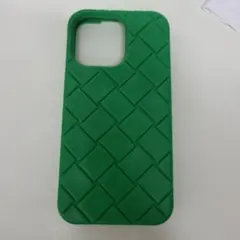 ボッテガヴェネタ iPhoneケース イントレチャート グリーン