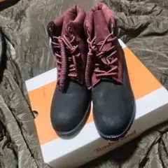 Timberland ブーツ ブラック×バーガンディ 6inch　プレミアム