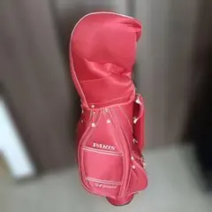まあちゃん【美品】PARIS レディース ゴルフクラブ7本セット レッド レディース☆ゴルフバッグセット クラブ7本付き