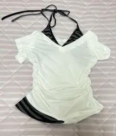 SHEIN レディース グランジ y2k punk ストライプ　Tシャツのサムネイル