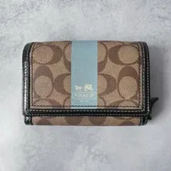 未使用✨Y2K COACH マディソン オプアート 二つ折り財布 ゴールド 黒
