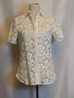 ■ a2655 Valentino【ヴァレンチノ】 半袖シャツ レース　ブラウス 2026年最新】VALENTINO カラー/ネック：レギュラーカラー レディース