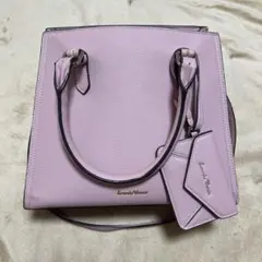 サマンサタバサ 薄紫 ハンドバッグ